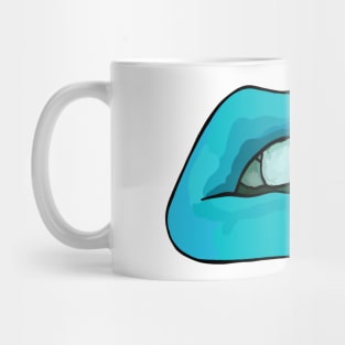 Blue lips Mug